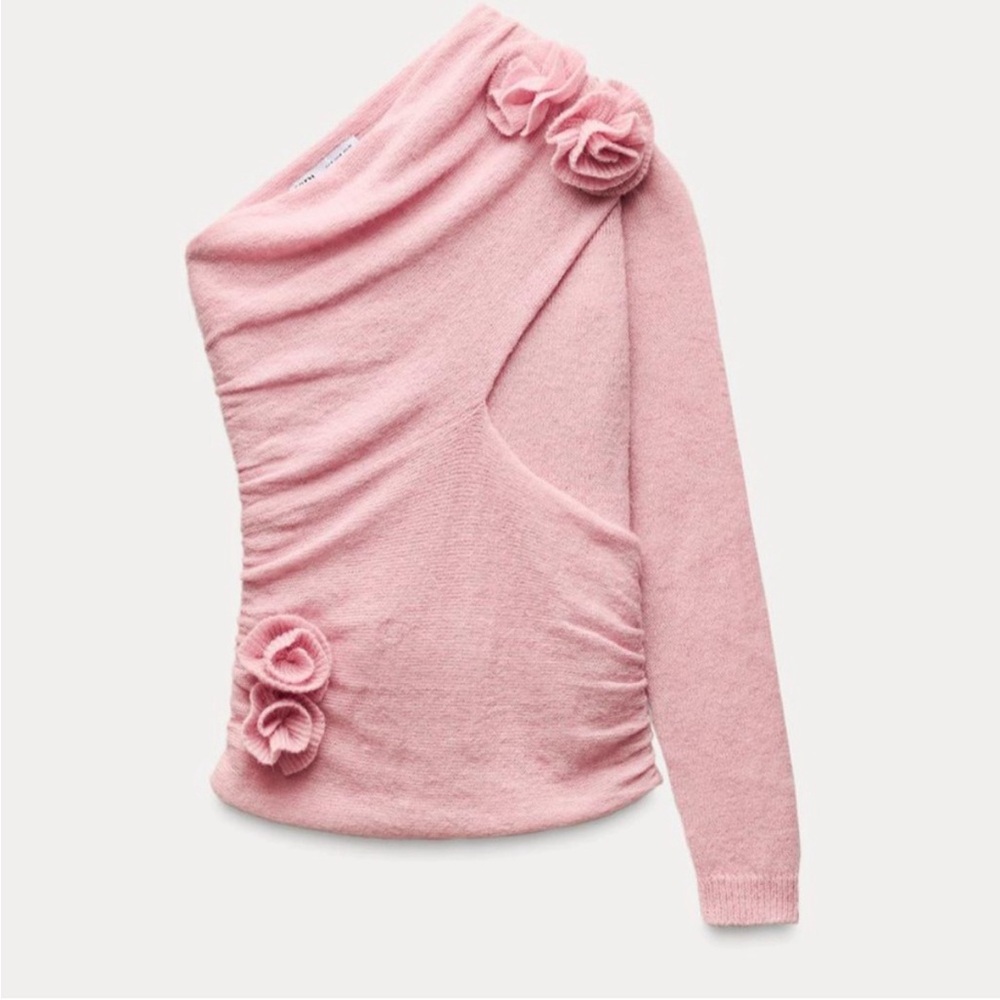 Pink Zara Sweater new with tags! Never Worn.